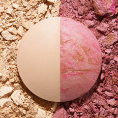Baked Blush-n-Highlight Split, Pink Buttercream/ French Vanilla
