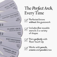 Precision Brow Shaping Stencils
